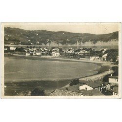 carte postale ancienne 64 HENDAYE. Vue générale 1939. Timbre manquant Carte Photo