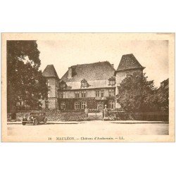 carte postale ancienne 64 MAULEON. Château d'Andurrain voiture ancienne 1934