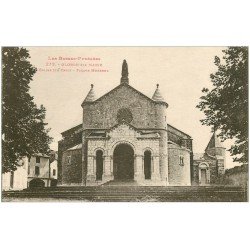 carte postale ancienne 64 OLORON SAINTE-MARIE. Façade Eglise Sainte-Croix
