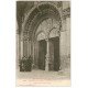 carte postale ancienne 64 OLORON SAINTE-MARIE. Portique Eglise bien animé