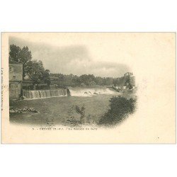 carte postale ancienne 64 ORTHEZ. La Cascade du Gave vers 1900
