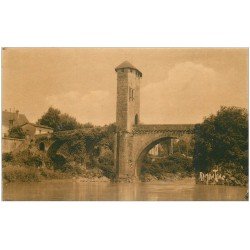 carte postale ancienne 64 ORTHEZ. Le Pont 1931