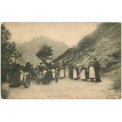 carte postale ancienne 64 OSSAU ou AUSSAU. Une Noce Ossaloise