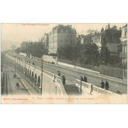 carte postale ancienne 64 PAU. Avenue Léon Say et Boulevard des Pyrénées