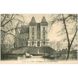 carte postale ancienne 64 PAU. Château vue de la Basse-Plante