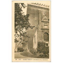 carte postale ancienne 64 PAU. Donjon et Chapelle Château Henri IV