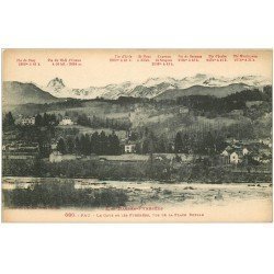 carte postale ancienne 64 PAU. Gave et Pics des Pyrénées.