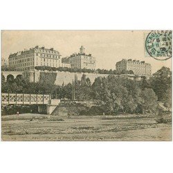 carte postale ancienne 64 PAU. Hôtels plendide et France 1905