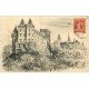 carte postale ancienne 64 PAU. Le Château 1916. Papier de luxe velin découpe à la ficelle