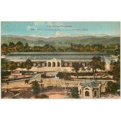 carte postale ancienne 64 PAU. Pic et Gare du Midi 1924