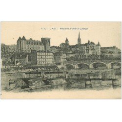 carte postale ancienne 64 PAU. Pont de Jurançon 1923