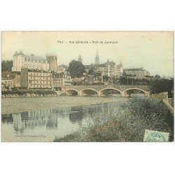 carte postale ancienne 64 PAU. Pont du Jurançon 1906