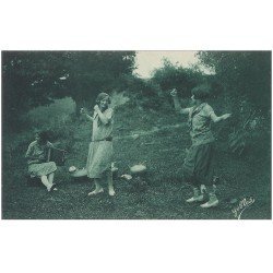 carte postale ancienne 64 PAYS BASQUE. La Danse du Fandango