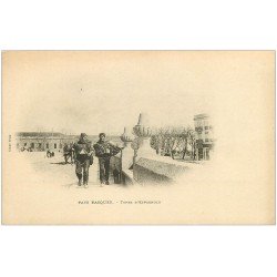 carte postale ancienne 64 PAYS BASQUE. Types d'Espagnols vers 1900