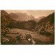 carte postale ancienne 64 PLATEAU DE LEY. Route thermale Col d'Aubisque 1931