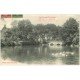 carte postale ancienne 64 SAINT-CHRISTAU. Pièce d'Eau et Pont du Lac 1932