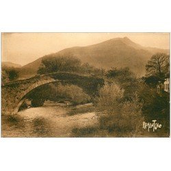 carte postale ancienne 64 SAINT-ETIENNE-DE-BAÏGORRY. Le Pont. Ramuntche