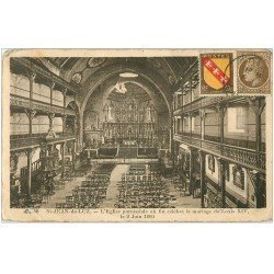 carte postale ancienne 64 SAINT-JEAN-DE-LUZ. Eglise où se maria Louis XIV
