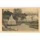 carte postale ancienne 64 SAINT-JEAN-DE-LUZ. Monument Terre de France au Jardin Public. Femme avec poussette