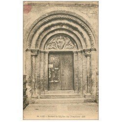 carte postale ancienne 64 SAINT-JEAN-DE-LUZ. Portail Eglise des Templiers