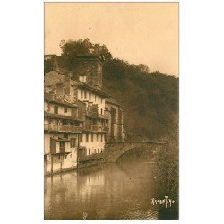 carte postale ancienne 64 SAINT-JEAN-PIED-DE-PORT. Bord de la Nive