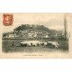 carte postale ancienne 64 SAINT-JEAN-PIED-DE-PORT. Citadelle, jeune Pâtre et Moutons 1907