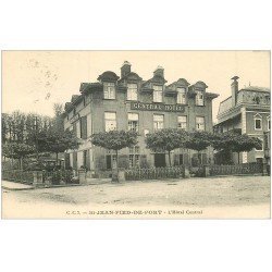 carte postale ancienne 64 SAINT-JEAN-PIED-DE-PORT. Hôtel Central 1930