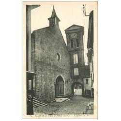carte postale ancienne 64 SAINT-JEAN-PIED-DE-PORT. L'Eglise