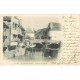carte postale ancienne 64 SALIES-DE-BEARN. Cascade du Saleys 1902