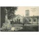 carte postale ancienne 64 SALIES-DE-BEARN. La Mude. Voiture ancienne Etablissement Thermal 1920