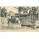 carte postale ancienne 64 SALIES-DE-BEARN. Les Salines expédition du Sel par wagon 1910