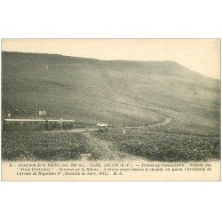carte postale ancienne 64 SARE ASCAIN. Tramway Funiculaire Station des Trois Fontaines
