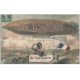 carte postale ancienne 64 SAUVETERRE DE BEARN. Un bonjour en dirigeable (défaut