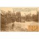 carte postale ancienne 64 SAUVETERRE-DE-BEARN. Vieux Pont 1924 personnage et Chiens