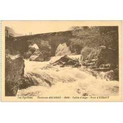 carte postale ancienne 64 VALLEE D'ASPE. Pont d'Etsaut 1928