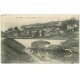 carte postale ancienne 47 AGEN. Péniche Pont de Courpian avec Lavandières 1913