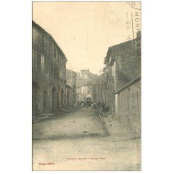 carte postale ancienne 11 FITOU. Grand Rue 1925
