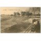 carte postale ancienne 47 AGEN. Pont-Canal et Ligne du Midi 1915 Train et Locomotive à vapeur