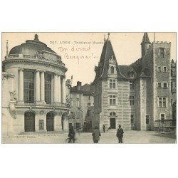 carte postale ancienne 47 AGEN. Théâtre et Musée