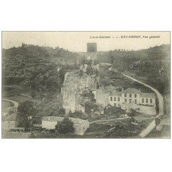 carte postale ancienne 47 GAVAUDUN. Vue générale