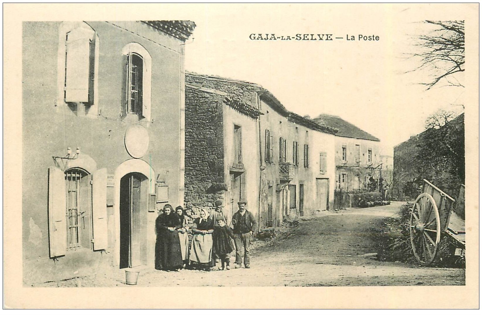 11 GAJA-LA-SELVE. La Poste. Carte Notice