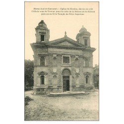 carte postale ancienne 47 NERAC. Eglise Saint-Nicola puis Temple de l'Etre Suprême