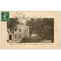 carte postale ancienne 47 VILLENEUVE-DE-MEZIN. Château de Loupillon et Parc de Fallières 1910