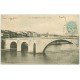 carte postale ancienne 47 VILLENEUVE-SUR-LOT. Le Pont 1905