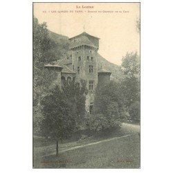 carte postale ancienne 48 GORGES DU TARN. Donjon du Château de la Caze