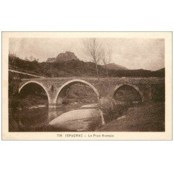 carte postale ancienne 48 ISPAGNAC. Pont Romain