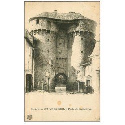 carte postale ancienne 48 MARVEJOLS. Porte du Soubeyran