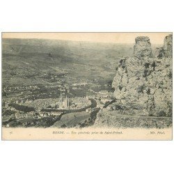 carte postale ancienne 48 MENDE. Vue prise de Saint-Privat 1917