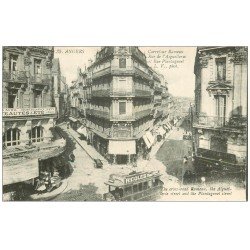 carte postale ancienne 49 ANGERS. Café Rameau Rue de l'Aiguellerie et Plantagenet