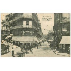 49 ANGERS. Carrefour Rameau et Rue Plantagenet. Timbre Taxe 10 centimes 1909